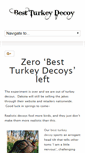 Mobile Screenshot of bestturkeydecoy.com