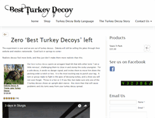 Tablet Screenshot of bestturkeydecoy.com